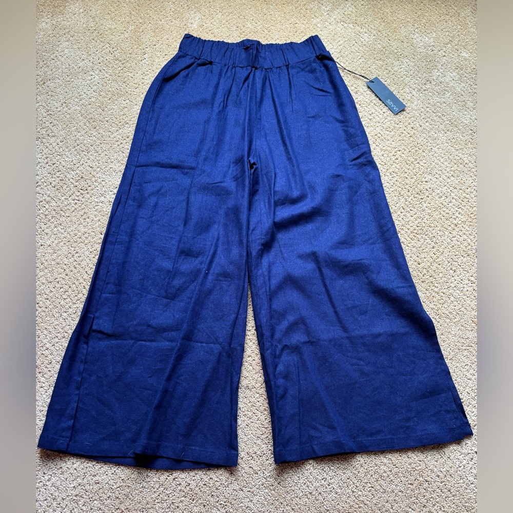 SAVVI Cropped wide leg pant